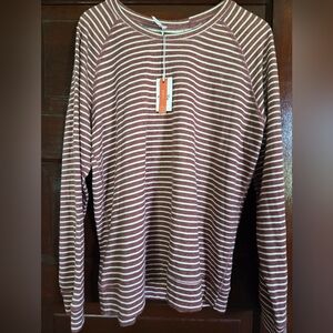 MARINE LAYER LONG SLEEVE REVERSIBLE RAGLAN TOP SIZE EXTRA LARGE NEW WITH TAG